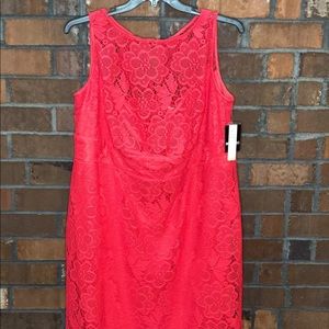 Women’s Plus Size Sleeveless Crochet Lace Dress